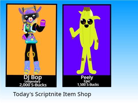 Scriptnite Item Shop Idea