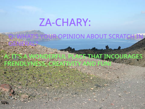 INTERVIEW 1: ZA-CHARY