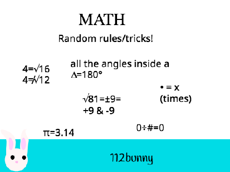 Help with Math| Some rules/tricks