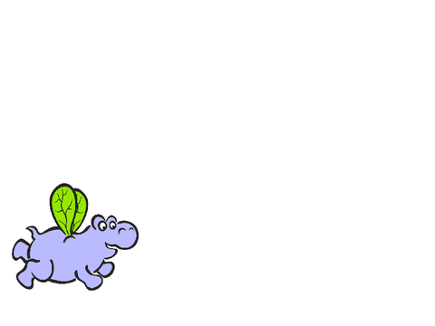 Flying hippo