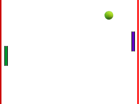 Pong vs. Computer (Adjustable Speeds)