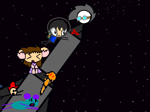 Add Yourself Holding Onto an Out-Of-Control Rocket!!!