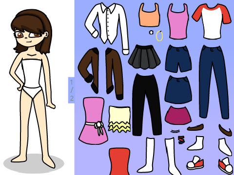 Cute girl dress-up remix
