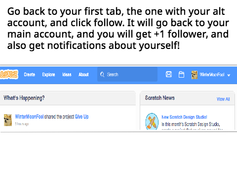 How to follow yourself