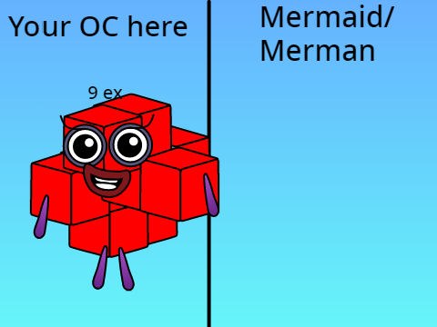 Add your OC, and I'll make it as a Mermaid/Merman 3.0 remix