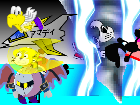Add yourself running from the thunder tornado!