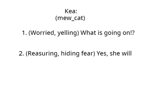 Fate Episode 1 Lines Kea