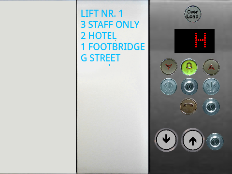 2001 Alimak Hek (new buttons 2022) in Triton Mall Phase 2 (Lift 1)