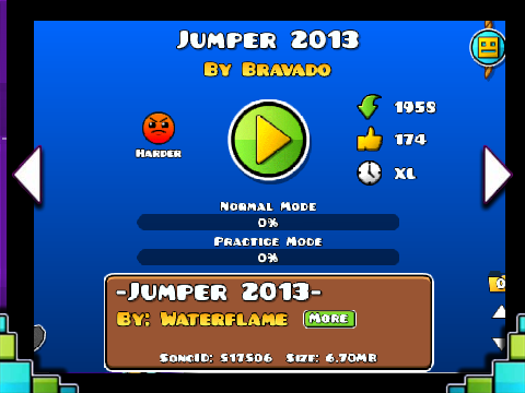 Geometry Dash Jumper 2013 remix