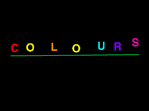 Colours!