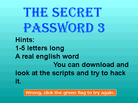 The Secret Password 3