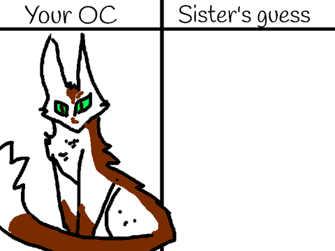 Draw your OC and my sister names them! remix