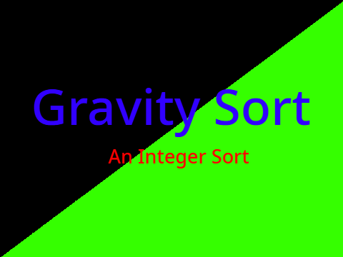 Gravity Sort - Sorting Algorithms