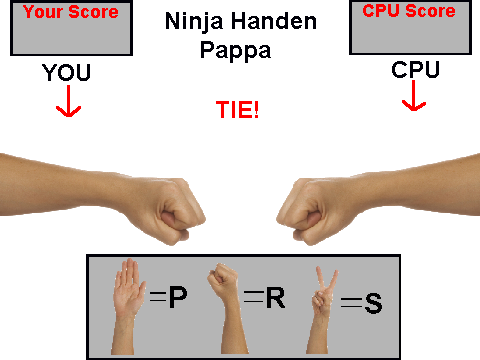 Ninja Handen Pappa (Ninja Rock Paper Scissors)