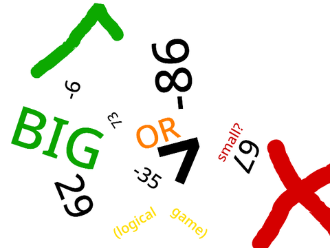 Bigger or smaller (train you brain game)