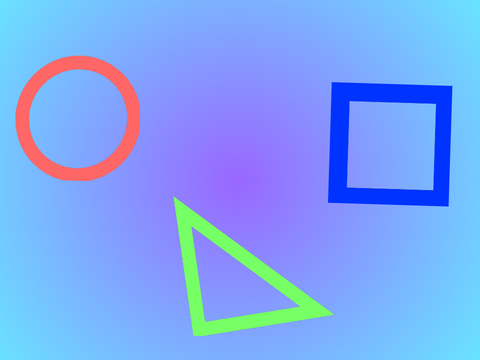 Growing Rainbow Shapes