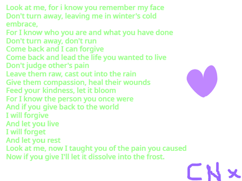 Poem- Look at me