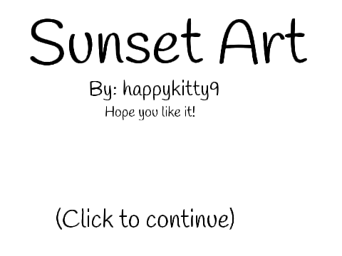 Sunset Art (I drawn it!)