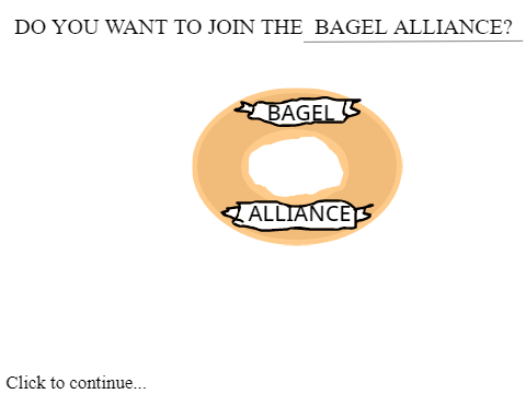 BAGEL ALLIANCE!