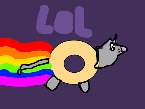 NYAN BAGEL CAT!!!