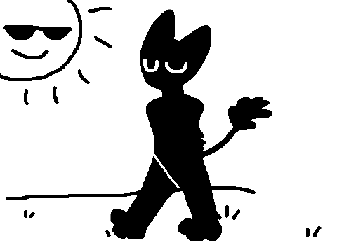 he walks