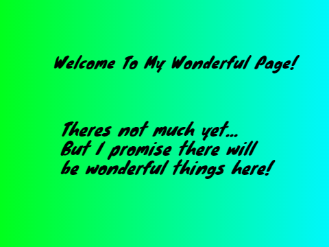 Welcome to my simple page