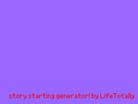 story starting generator!