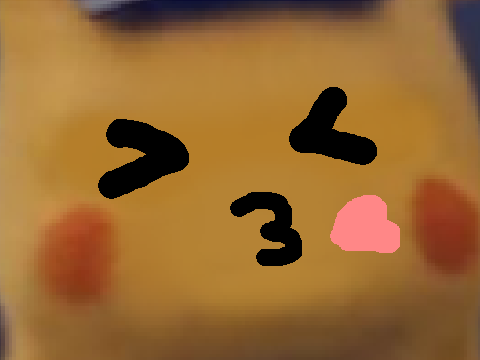I drew a face on detective pikachu again