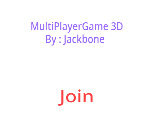 MultiPlayer Game 3D : By Jackbone