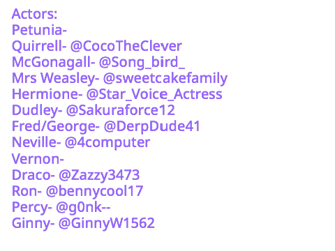 Actors list