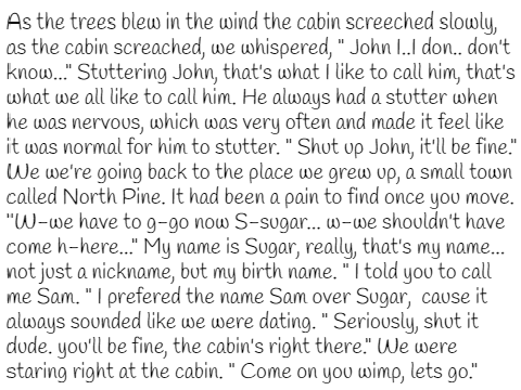 Chapter 1 - Paranormal - The Woods - WIP