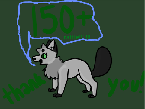 150+ raffle advertisement by Mershmerrlow