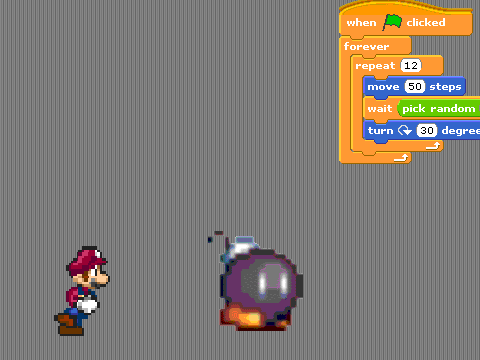Add Yourself Running In Scratch