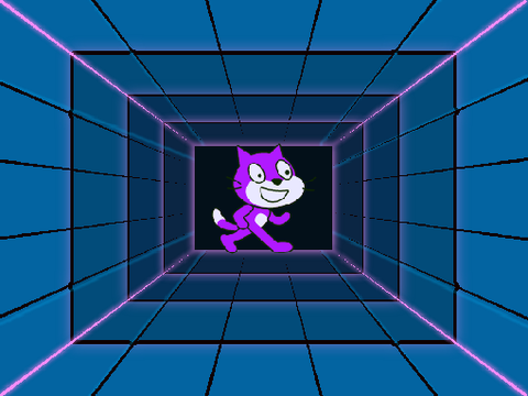 Neon cat