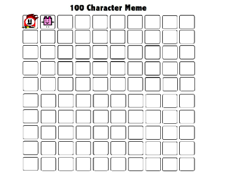make your own top 100 character memes remix