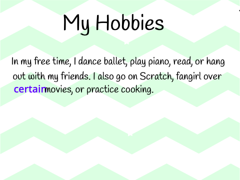 About Me: 1 year special!