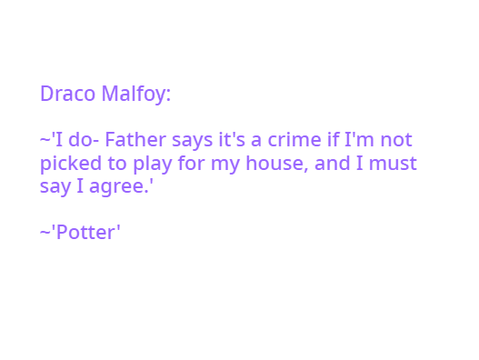 Draco Malfoy Audition