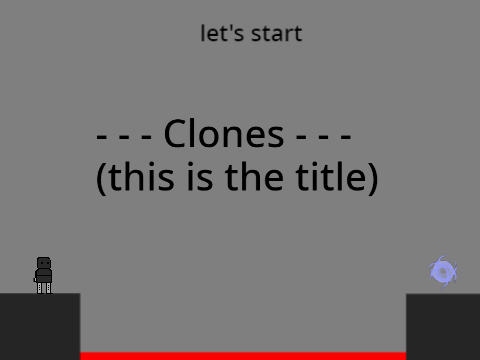 Clones (this is the title) OneHourGameJam Project