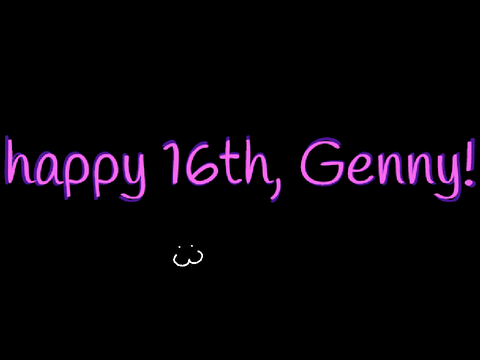 Genny wishes herself a happy birthday