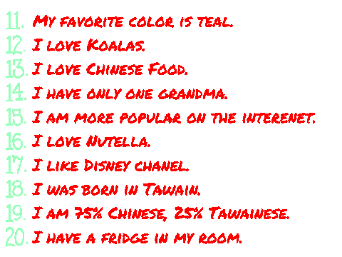 20 Facts Challenge