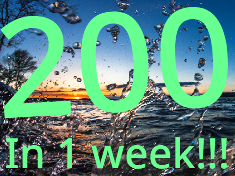 200 IN 1 WEEK!!!