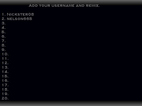 add your username and remix