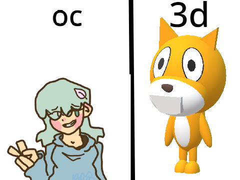 give me an oc and ilea make it 3d  remix