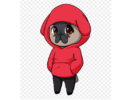 My desktop pug drawing