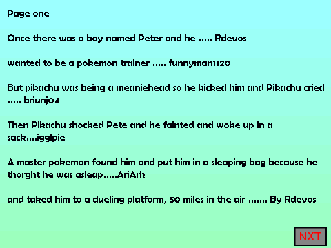 Ad your piece to the never ending story no. 5