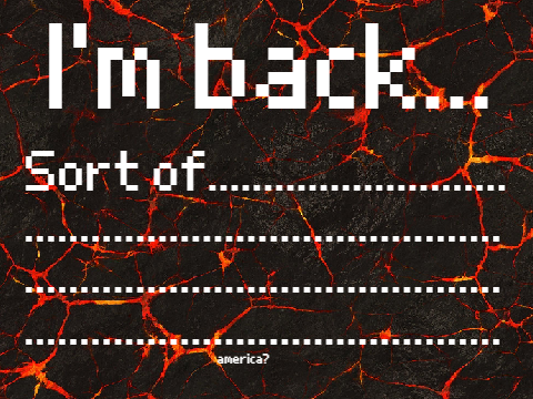 I'm back...