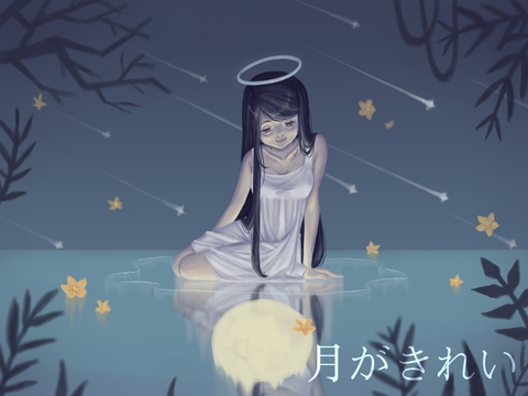 月がきれい ☾ noteblock + art