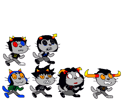 Homestuck Trolls as Scratch Cats