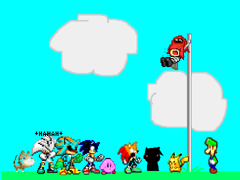 Add yourself trying to get Katrina off the pole!