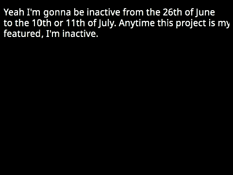 Inactive for Awhile